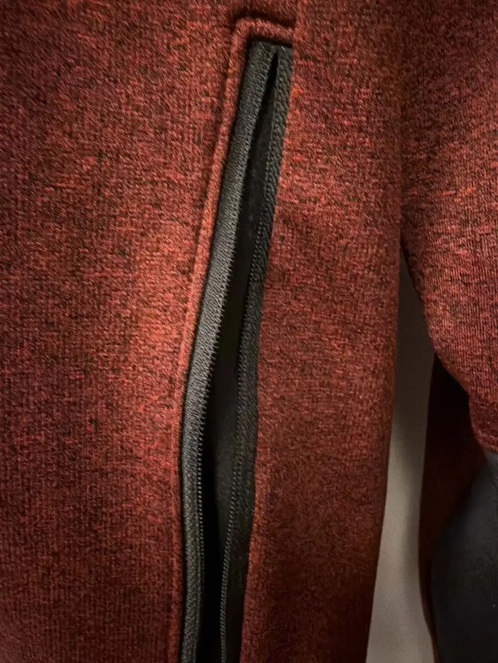 The North Face Men's Canyonland‎ Full Zip Hooded Fleece Jacket Burgundy Sz sm